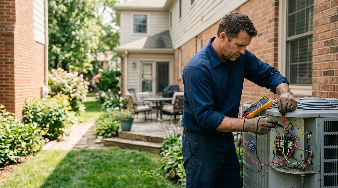 HVAC technician working near Lizemores, WV